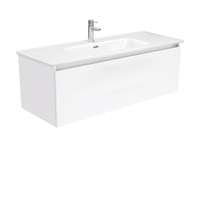 Fienza Jolie Manu 1200 Bathroom Wall Hung Vanity Gloss White JOL120H