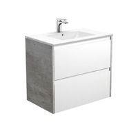 Fienza Dolce Amato 750 Wall Hung Vanity Industrial Grey Panels TCL75BWX