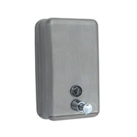 Metlam Liquid Soap Dispenser Stainless Steel Vertical Wall Mount ML605-AS-N