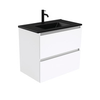 Fienza Dolce Quest 750 Wall Hung Vanity Gloss White TCLB75Q
