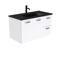 Fienza Dolce Unicab 900 Wall Hung Vanity Gloss White TCLB90JR