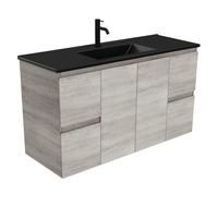 Fienza Dolce Edge 1200 Wall Hung Vanity Industrial Grey TCLB120X