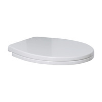 Fienza Stella Soft Close Toilet Seat and Connector Pipe (Universal Link) Gloss White K001-SEAT