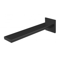Phoenix Tapware Zimi Wall Basin Outlet 200mm Matte Black 116-7610-10