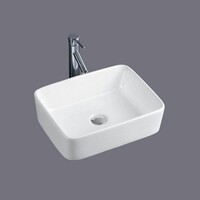 Basin Above Counter 485mm x 375mm Gloss White Avia Bathware CB-218