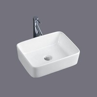 Basin Above Counter 485mm x 375mm Gloss White Sunny Group CB-218