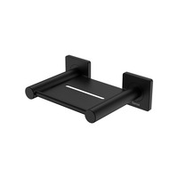 Fienza Metal Soap Shelf Dish Square Plate Matte Black Sansa 83206MB