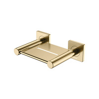 Fienza Metal Soap Shelf Dish Square Plate Urban Brass Sansa 83206UB