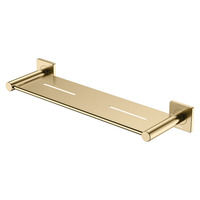 Fienza Metal Shower Shelf Square Plate Urban Brass Kaya 83207UB