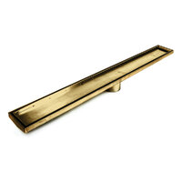 Radiant Shower Floor Grate 900mm Stainless Steel Brushed Gold 316-GLD-RGL-900-74
