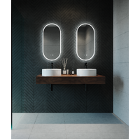 Remer 1200mm x 450mm LED Bathroom Mirror with Demister Gatsby D Frameless GG45120D