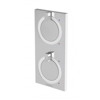 Phoenix Tapware Bathroom Twin Shower Wall Mixer Chrome Ortho 100-7920-00