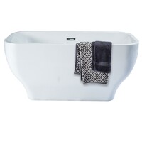 Seima Freestanding Bath Tub Bathroom Bathtub 1500mm White LIADI 112