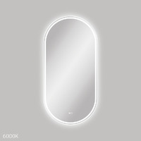 Fienza Empire LED Matte White Framed Bathroom Mirror 600mm x 1200mm LED60120FPW