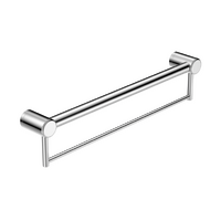 Nero Tapware Mecca Care Accessible Grab Rail with Towel Holder 300mm Special Need Safety Ambulant Bathroom Chrome NRCR3212BCH