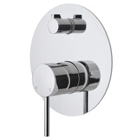 Fienza Shower Wall Diverter Mixer Chrome Large Round Plate Bathroom Tap Kaya 228102