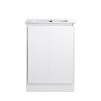 Sunny Group Sierra Collection  Freestanding Vanity Cabinet 600mm Gloss White SK32-600