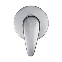 Fienza Shower Wall Mixer Matte Round Chrome Plate Bathroom Tap Eco 211101