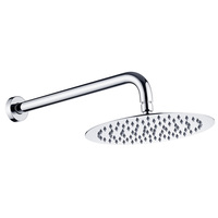 Fienza Bathroom Overhead Wall Arm Shower Set Chrome Kaya 411125-B