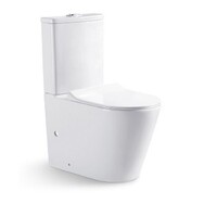 ECT Global Toilet Suite with Universal Trap Back Entry or Bottom Inlet Soft Close Seat Exon