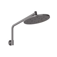 Phoenix Tapware Ormond High-Rise Shower Arm and Rose Brushed Carbon 609-5300-31