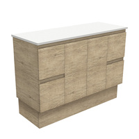 Fienza Bathroom Vanity 1200 Cabinet on Kickboard Cupboard Edge Scandi Oak 120SK