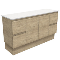 Fienza Bathroom Vanity 1500 Cabinet on Kickboard Cupboard Edge Scandi Oak 150SK