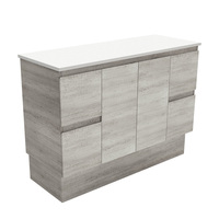 Fienza Bathroom Vanity 1200 Cabinet on Kickboard Cupboard Edge Industrial Grey 120XK