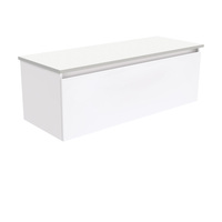 Fienza Manu Bathroom Vanity 1200 Wall Hung Cabinet Gloss White 120H