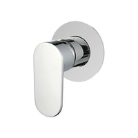 Fienza Empire Shower Wall Mixer Chrome Round Plate Bathroom Tap 221101-2