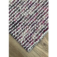 Bayliss Rugs Barossa Hand Woven Wool Rug 200cm x 300cm Wisteria Pink