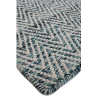 Bayliss Rugs Brazil Hand Woven Wool Floor Area Rug 250cm x 350cm Atlantic Blue