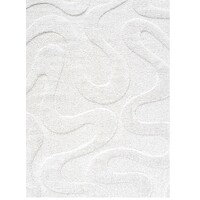 Alaska Chikloot Bayliss Rugs Thick Large Plush Rug 300cm x 400cm Recycled Polyester White