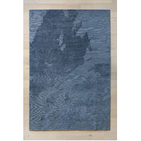 Bayliss Rugs Bermuda Ocean Blue Hand Knotted Modern Wool Floor Area Rug 200cm x 300cm