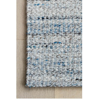 Bayliss Rugs Bungalow Flat Weave Wool Rug 250cm x 350cm Denim Blue