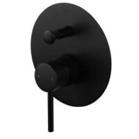 Castano Milan Pin Lever Shower Mixer with Diverter Bathroom Tap Black MISDIC-B