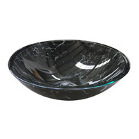 Castano Black Marble Oval Glass Basin BMOVGB