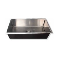 Castano Kitchen Bar Sink Stainless Steel Single Bowl Over & Under Mount 810x450x230 CBM07