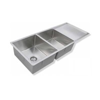 Castano Kitchen Sink Over & Under Mount Bar Stainless Sink Double Bowl 1114x450x205 CBM19