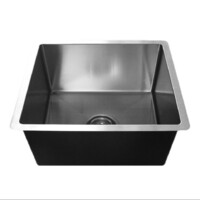 Castano Kitchen Bar Sink Single Bowl Over & Under Mount Calabria 450 X 450 1.5mm Thick CBM02