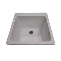 Castano 64L Laundry Utility Sink Lucite Acrylic 635 x 560 Arno ARNO64NTH