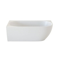 Castano Positano Corner Left Hand Bath Tub 1600mm Slimline Gloss White POS1600CB-LH