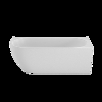 Castano Positano Corner Right Hand Freestanding Bath Tub 1600mm Slimline Matte White POS1600CB-RH-MW