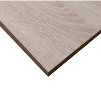 Budget Restaurant Indoor Table Top Melamine Square 600mm x 600mm Natural Oak