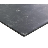 Table Top Outdoor Thin Profile Anti Scratch UV 800mm Square Al Cantara Black