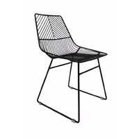 Sive Indoor Chair Replica Bend Wire Dining Chairs Black