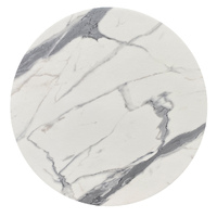 Round Table Top for Outdoor Café Restaurant Thin Profile Marble Look 700mm x 700mm Romeo