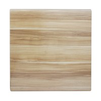 Square Outdoor Table Top Cafe Anti Scratch 600mm UV Blackbutt
