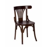 Cook Bentwood Timber Dining Side Chair Fan Back Brown