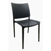 Franco Outdoor Stackable Cafe Bar Dining Bistro Chair Black